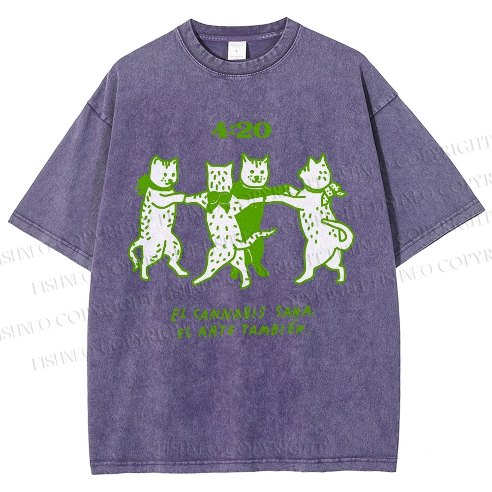 Unisex Printed Washed Tee 2508011664