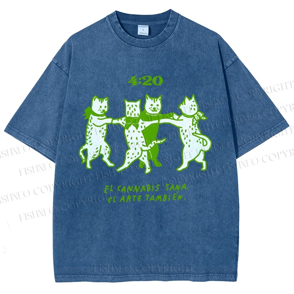 Unisex Printed Washed Tee 2508011664