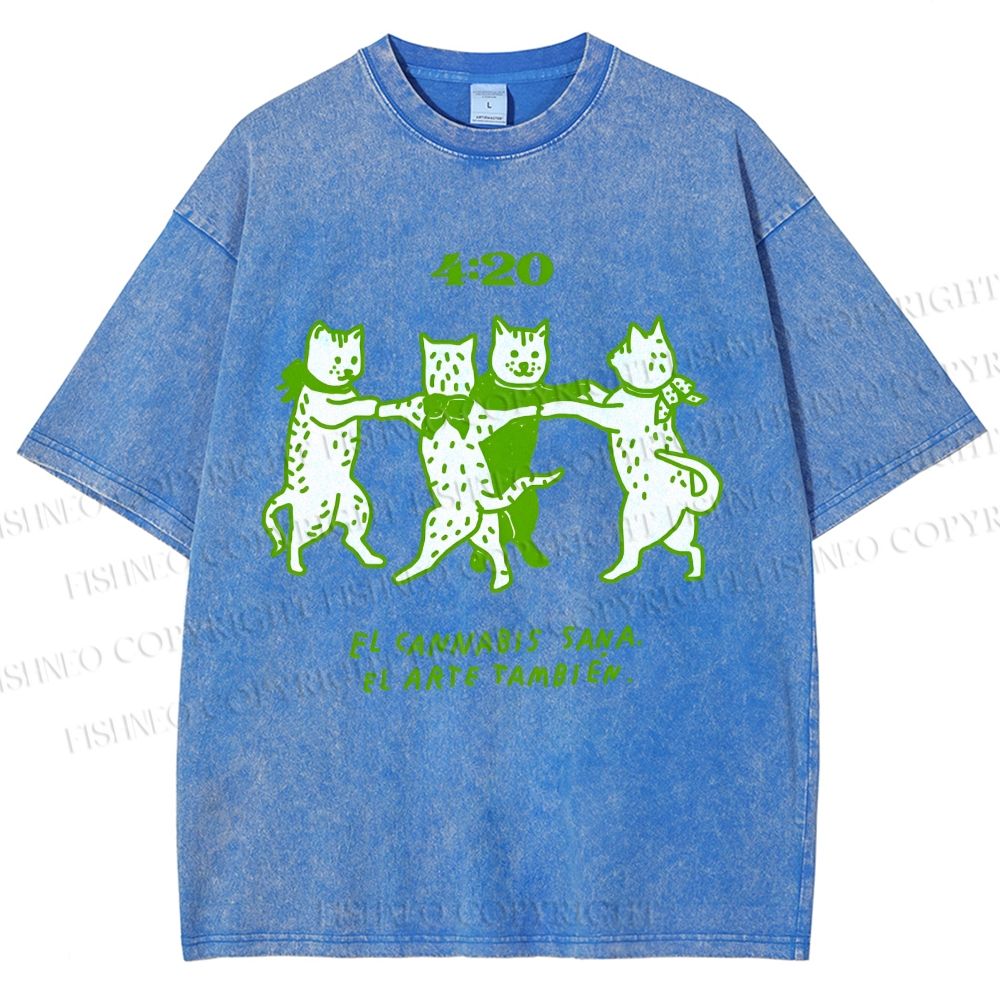 Unisex Printed Washed Tee 2508011664