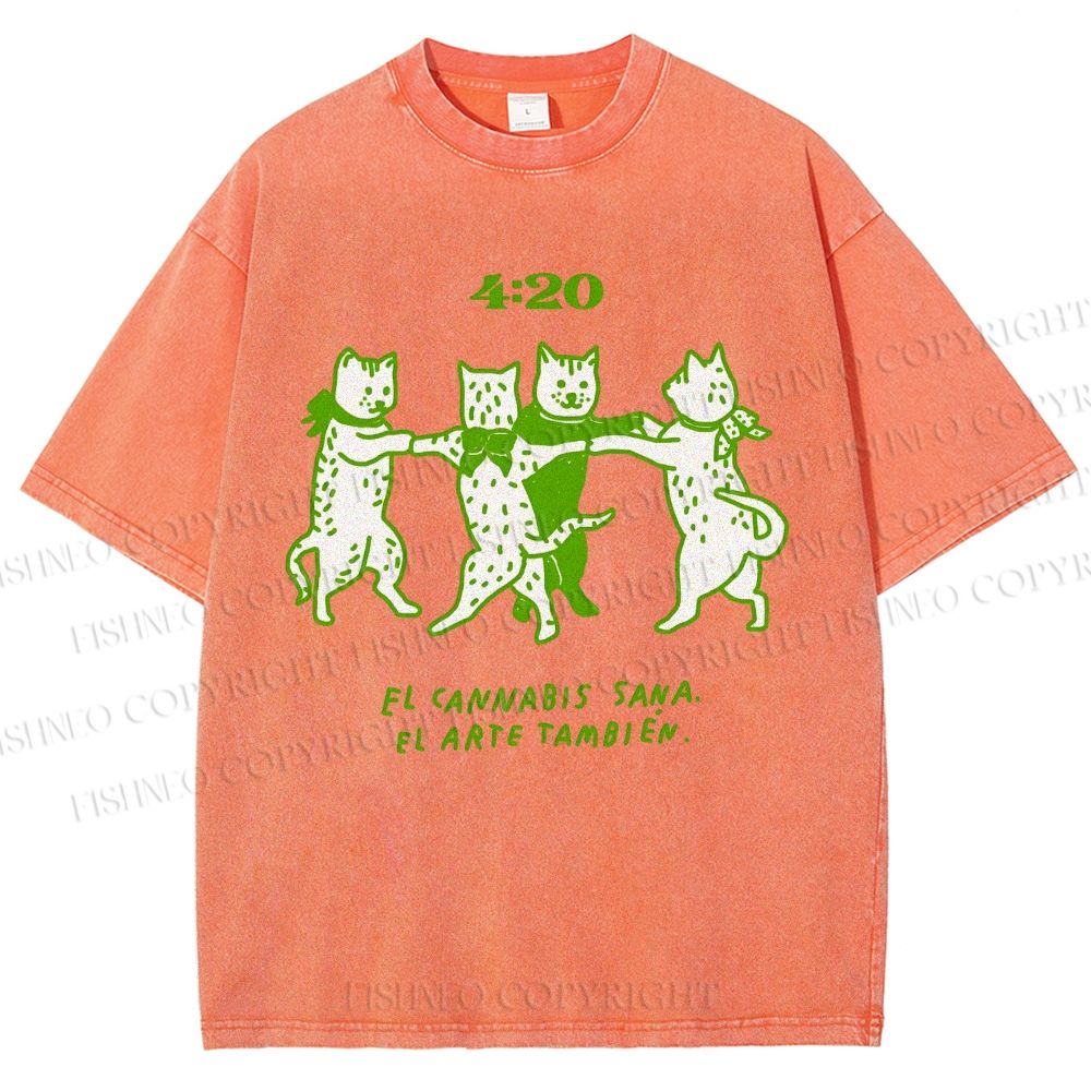 Unisex Printed Washed Tee 2508011664