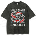 Unisex Koi Printed Washed Tee
