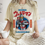 Unisex Ultraman Printed Washed Tee