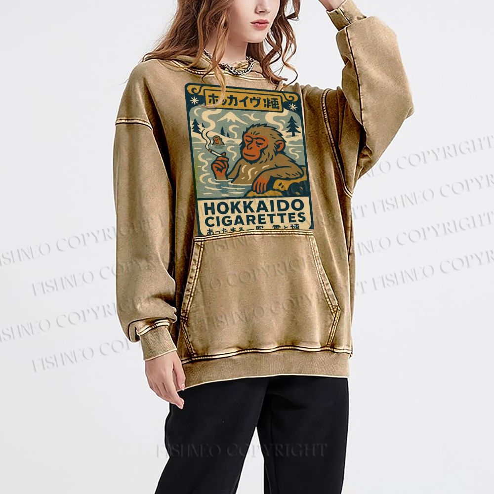 Unisex Vintage Monkey Printed Hoodies