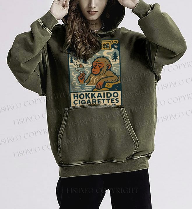Unisex Vintage Monkey Printed Hoodies