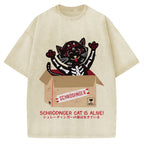 Schrödinger's cat is alive! Vintage Washed T-shirt