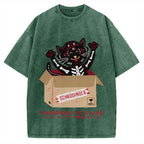 Schrödinger's cat is alive! Vintage Washed T-shirt