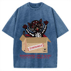 Schrödinger's cat is alive! Vintage Washed T-shirt