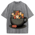 Cup Of Cats Vintage Washed T-shirt