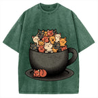 Cup Of Cats Vintage Washed T-shirt
