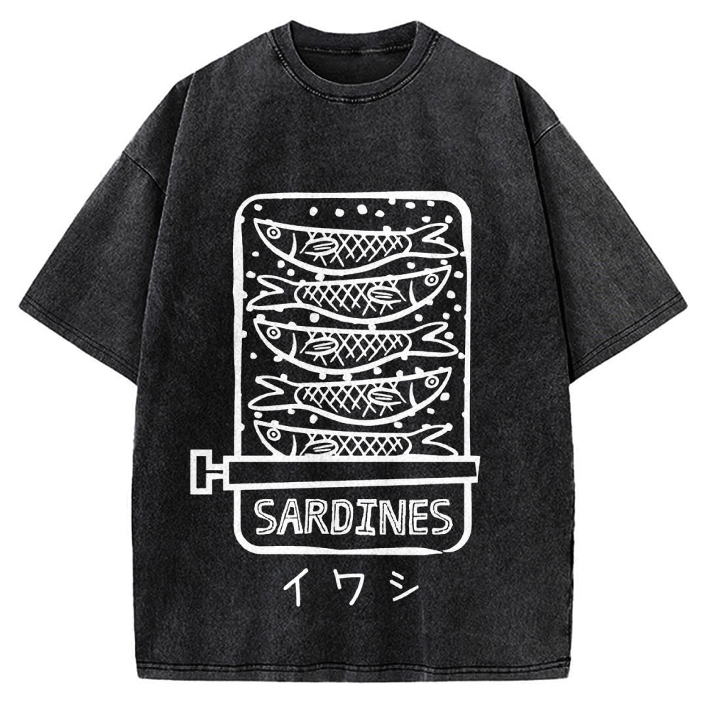 Canned Sardines Vintage Washed T-shirt