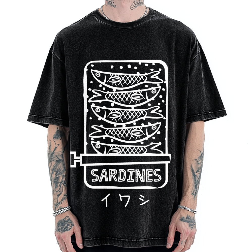 Canned Sardines Vintage Washed T-shirt