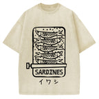 Canned Sardines Vintage Washed T-shirt