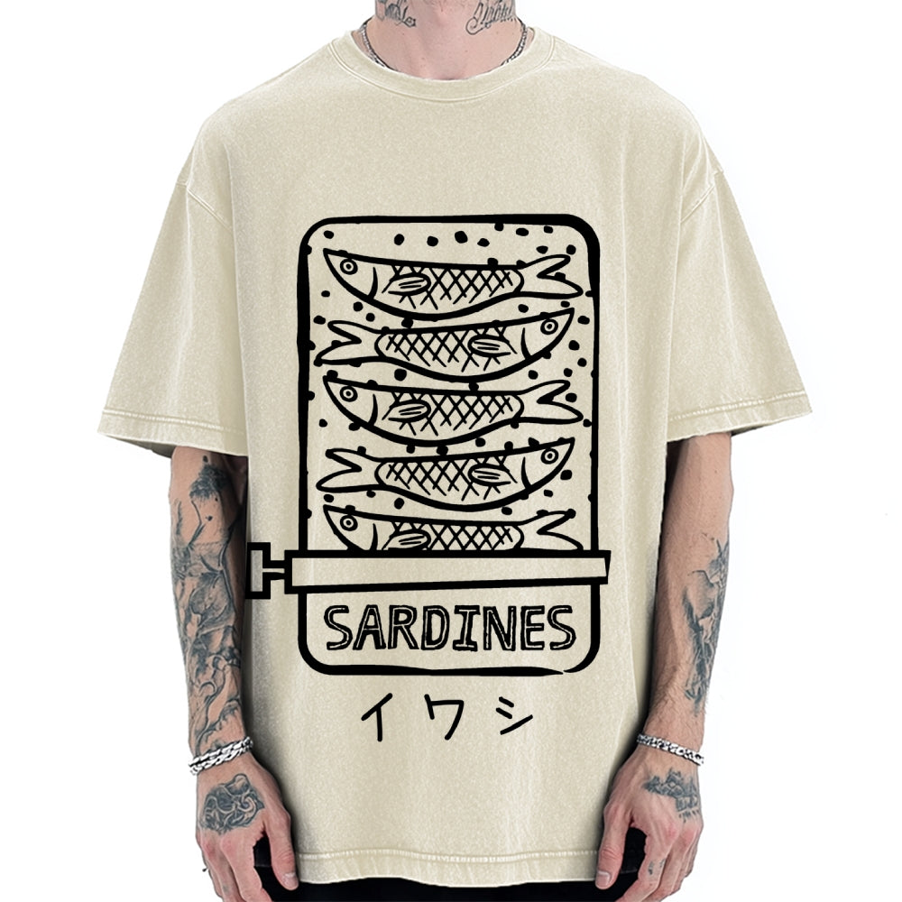 Canned Sardines Vintage Washed T-shirt