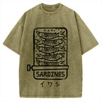 Canned Sardines Vintage Washed T-shirt