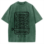 Canned Sardines Vintage Washed T-shirt