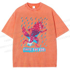 Unisex Corre Por Vos Wolf Printed Washed Tee