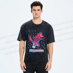 Unisex Corre Por Vos Wolf Printed Washed Tee
