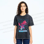 Unisex Corre Por Vos Wolf Printed Washed Tee