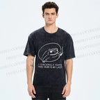 Unisex I Sincerely Hope This Year Is My Last Vintage Frog Printed Washed Tee