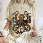 Octopus Vintage Washed T-shirt