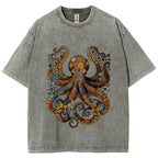 Octopus Vintage Washed T-shirt