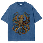 Octopus Vintage Washed T-shirt