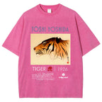 Toshi Yoshida Tiger Vintage Wash Japanese Design T-Shirt