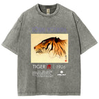 Toshi Yoshida Tiger Vintage Wash Japanese Design T-Shirt