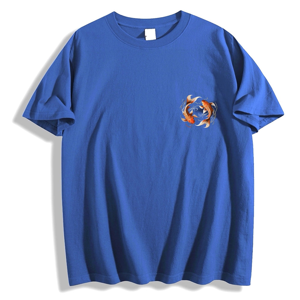 Koi Fish Front And Back Oversize Tee