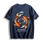 Koi Fish Front And Back Oversize Tee