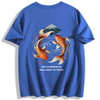 Koi Fish Front And Back Oversize Tee