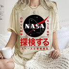 Unisex NASA Printed Washed Tee