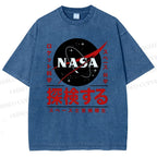 Unisex NASA Printed Washed Tee