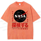 Unisex NASA Printed Washed Tee