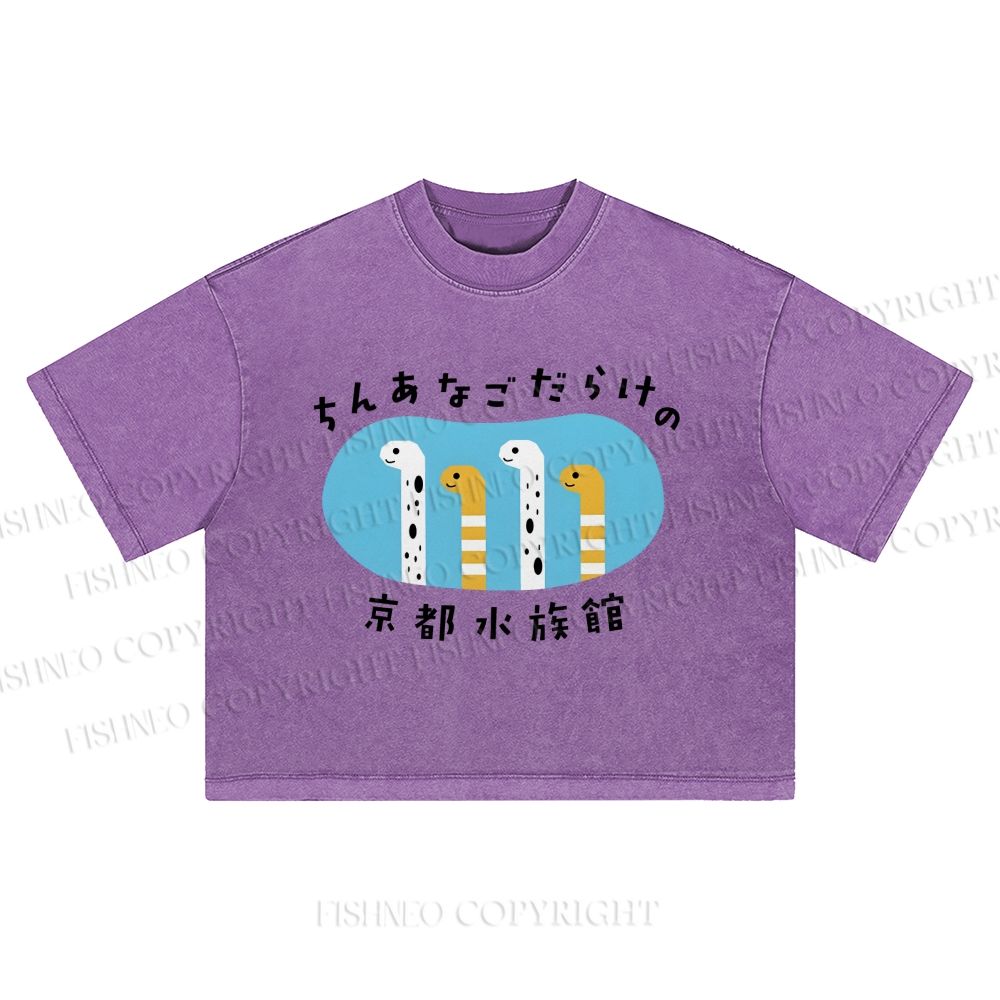 Kyoto Aquarium Washed Cropped T-Shirt