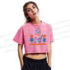 White Tiger Washed Cropped T-Shirt
