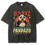 Unisex Pandazu Printed Washed Tee