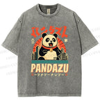 Unisex Pandazu Printed Washed Tee
