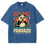 Unisex Pandazu Printed Washed Tee