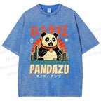 Unisex Pandazu Printed Washed Tee