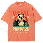 Unisex Pandazu Printed Washed Tee