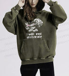 Japanese Opossum Will Not Elaborate hoodies
