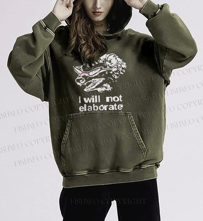 Japanese Opossum Will Not Elaborate hoodies