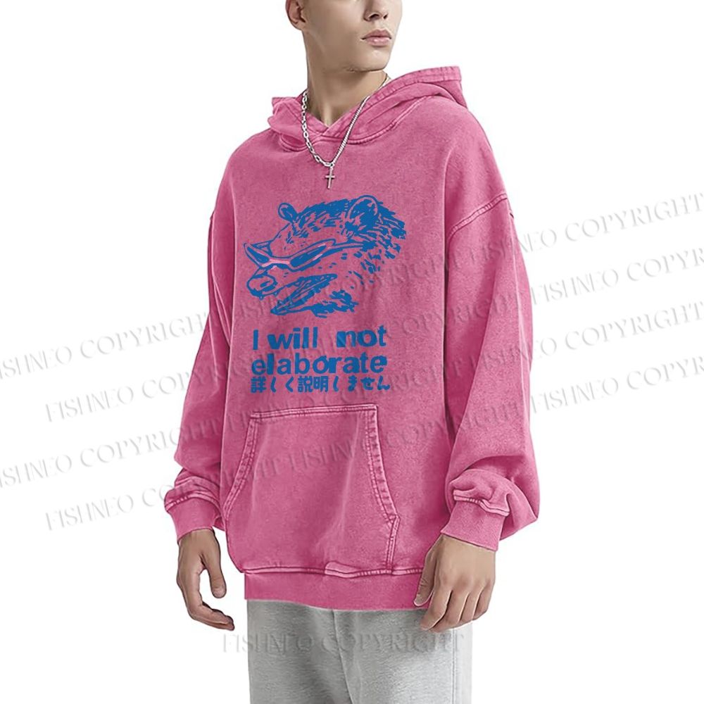 Japanese Opossum Will Not Elaborate hoodies