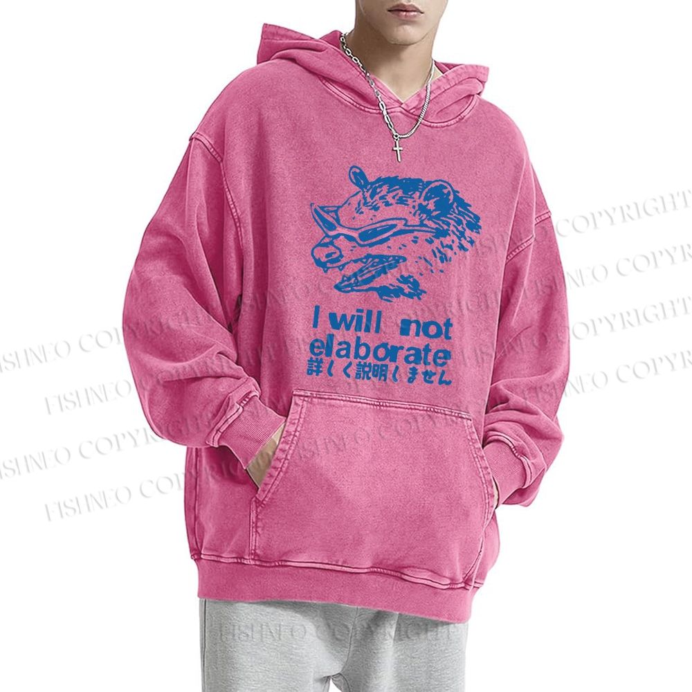 Japanese Opossum Will Not Elaborate hoodies