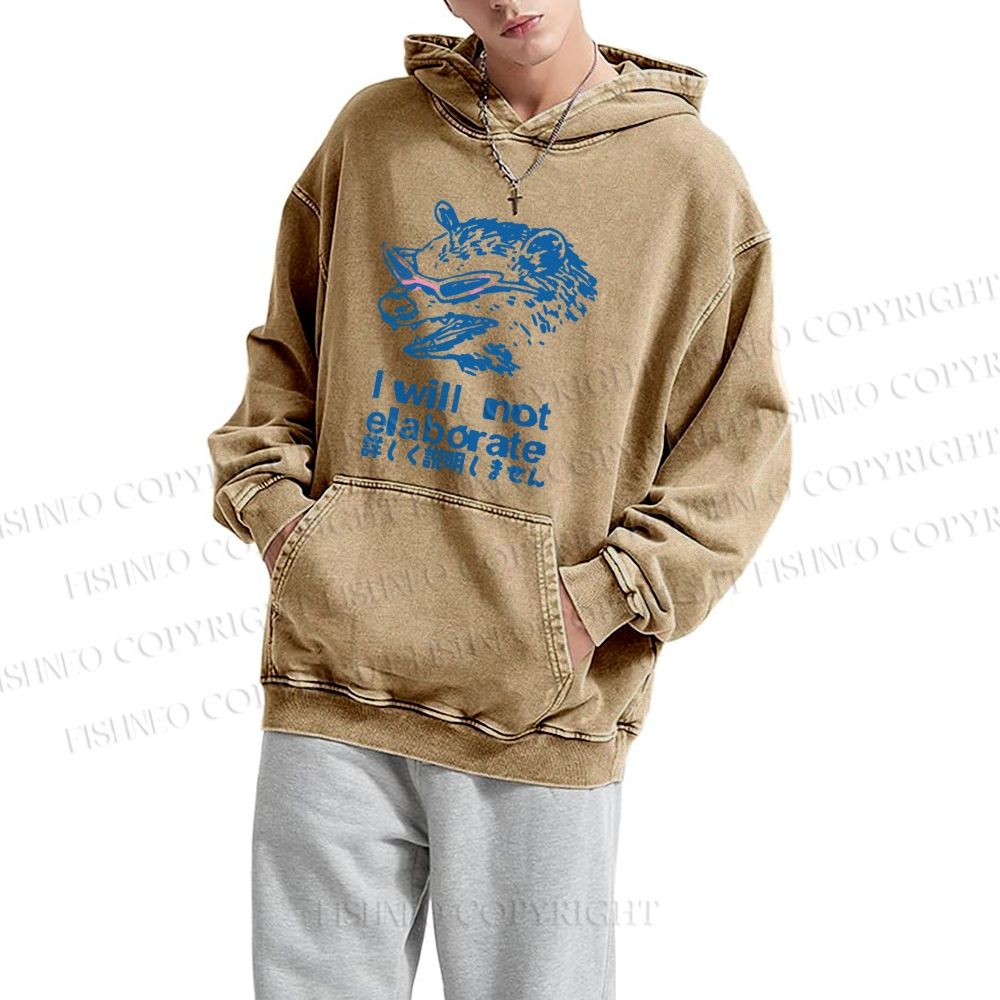Japanese Opossum Will Not Elaborate hoodies