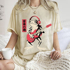 Unisex Musical Frog Printed Washed Tee