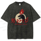 Unisex Yokohama Japan Printed Washed Tee