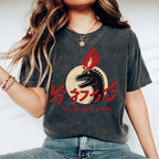 Unisex Yokohama Japan Printed Washed Tee
