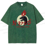 Unisex Yokohama Japan Printed Washed Tee